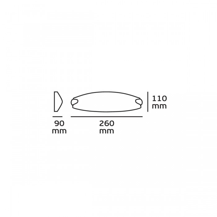 VK/03023/W - Φωτιστικό τοίχου, Ε14, ΜΑΧ 35W, 260x110mm