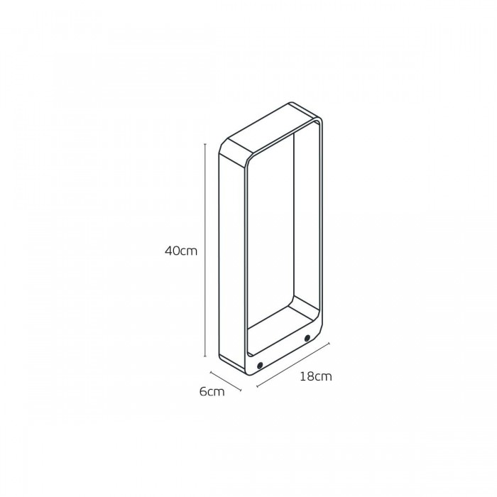 VK/04729/B/W/40 - Μαύρο. 3000K. 6W. 311lm. AC 85-265V DC15-25V 300mA. LED Edison SMD. 50.000hrs. 120°. Dim Νο. -20°C→ 45°C. Εξωτερικό έδαφος. CRI>80. H40cm. Αλουμίνιο. IP65 VK/04729/B/W/40 - Μαύρο. 3000K. 6W. 311lm. AC 85-265V DC15-25V 300mA. LED Edison SMD. 50.000hrs. 120°. Dim Νο. -20°C→ 45°C. Εξωτερικό έδαφος. CRI>80. H40cm. Αλουμίνιο. IP65
