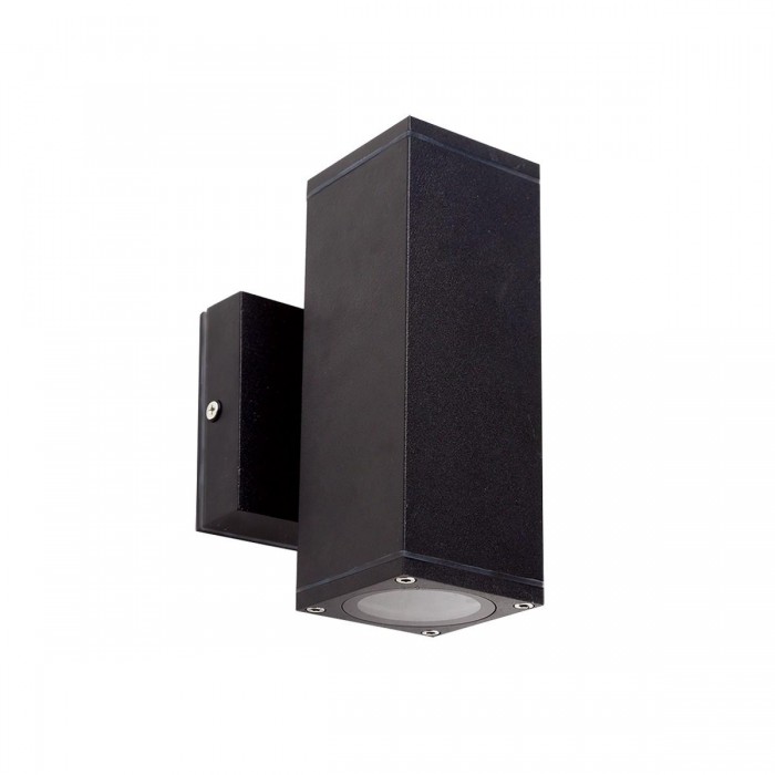 VK/01068/B -<p>Φωτιστικό τοίχου, Up/down. 240V, 2xGU10/PAR16, Max2x12W (LED), IP54, 6x6x16x11.2(depth)cm, μαύρο</p> VK/01068/B -<p>Φωτιστικό τοίχου, Up/down. 240V, 2xGU10/PAR16, Max2x12W (LED), IP54, 6x6x16x11.2(depth)cm, μαύρο</p>