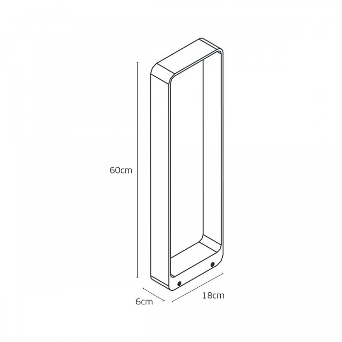 VK/04729/B/W/60 - Μαύρο. 3000K. 6W. 311lm. AC 85-265V DC15-25V 300mA. LED Edison SMD. 50.000hrs. 120°. Dim Νο. -20°C→ 45°C. Εξωτερικό έδαφος. CRI>80. H60cm. Αλουμίνιο. IP65 VK/04729/B/W/60 - Μαύρο. 3000K. 6W. 311lm. AC 85-265V DC15-25V 300mA. LED Edison SMD. 50.000hrs. 120°. Dim Νο. -20°C→ 45°C. Εξωτερικό έδαφος. CRI>80. H60cm. Αλουμίνιο. IP65