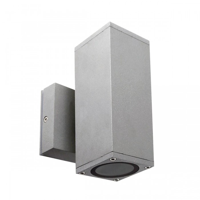 VK/01068/G -<p>Φωτιστικό τοίχου, Up/down. 240V, 2xGU10/PAR16, Max2x12W (LED), IP54, 6x6x16x11.2(depth)cm, γκρι</p> VK/01068/G -<p>Φωτιστικό τοίχου, Up/down. 240V, 2xGU10/PAR16, Max2x12W (LED), IP54, 6x6x16x11.2(depth)cm, γκρι</p>