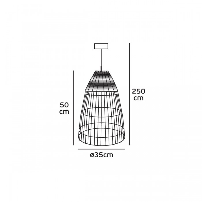 VK/03125PE/35 - Φωτιστικό κρεμαστό μπαμπού, 240V, Ε27, Max 20W (LED), IP20, ø35x50cm, λευκό+ξύλο μπαμπού VK/03125PE/35 - Φωτιστικό κρεμαστό μπαμπού, 240V, Ε27, Max 20W (LED), IP20, ø35x50cm, λευκό+ξύλο μπαμπού