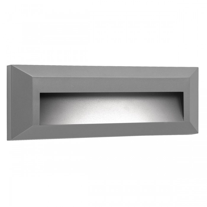 VK/02020/G/D - Φωτιστικό Led τοίχου, 220-240V, 2W, 6000K, 286lm, CRI>80, IP65, 23x8x2.7cm, γκρι VK/02020/G/D - Φωτιστικό Led τοίχου, 220-240V, 2W, 6000K, 286lm, CRI>80, IP65, 23x8x2.7cm, γκρι
