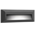 VK/02020/AN/D - Φωτιστικό Led τοίχου, 220-240V, 2W, 6000K, 286lm, CRI>80, IP65, 23x8x2.7cm, ανθρακί 