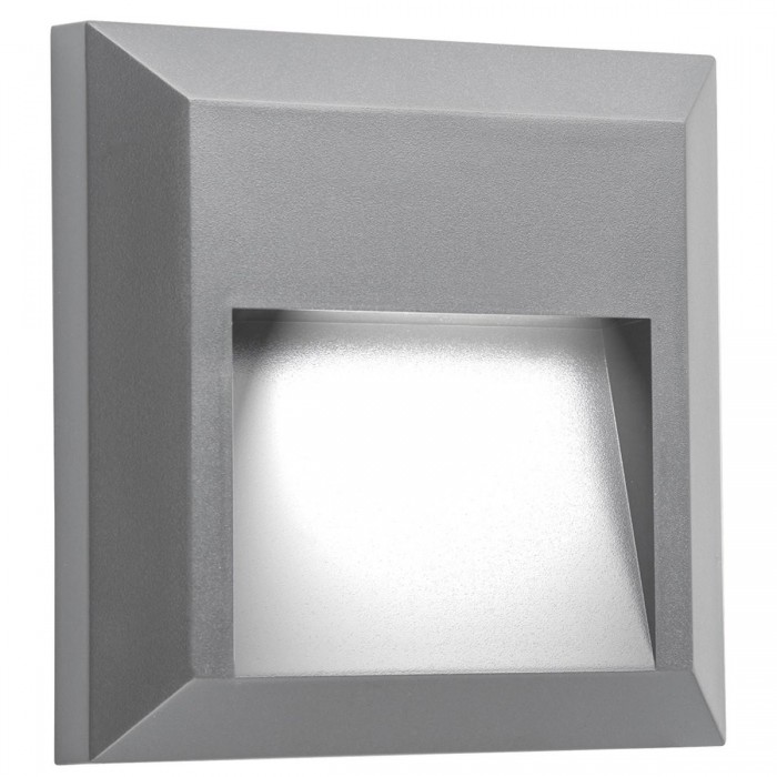 VK/02022/G/W -<p>Φωτιστικό Led τοίχου τετράγωνο, 220-240V, 1W, 3000K, 144lm, CRI>80, IP65, 12.5x12.5x2.7cm, γκρι</p> VK/02022/G/W -<p>Φωτιστικό Led τοίχου τετράγωνο, 220-240V, 1W, 3000K, 144lm, CRI>80, IP65, 12.5x12.5x2.7cm, γκρι</p>