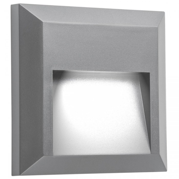 VK/02022/G/D -<p>Φωτιστικό Led τοίχου τετράγωνο, 220-240V, 1W, 6000K, 154lm, CRI>80, IP65, 12.5x12.5x2.7cm, γκρι</p> VK/02022/G/D -<p>Φωτιστικό Led τοίχου τετράγωνο, 220-240V, 1W, 6000K, 154lm, CRI>80, IP65, 12.5x12.5x2.7cm, γκρι</p>