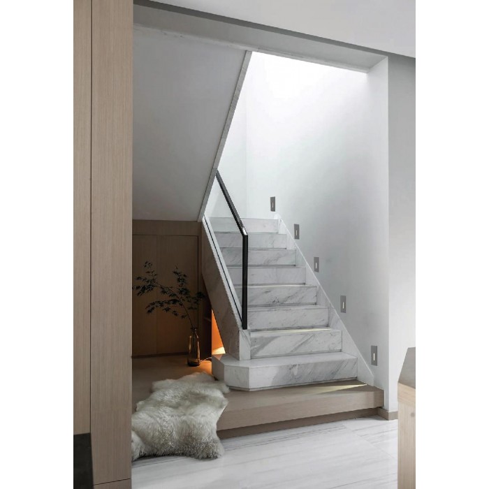 VK/02248/W/W - FUNE Φωτιστικό Led τοίχου χωνευτό, 220-240V. 3000K. 3W. 268lm. CRI>80. IP65, 5x10.5cm, λευκό VK/02248/W/W - FUNE Φωτιστικό Led τοίχου χωνευτό, 220-240V. 3000K. 3W. 268lm. CRI>80. IP65, 5x10.5cm, λευκό