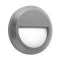 VK/02023/G/D - Φωτιστικό Led τοίχου στρογγυλό, 220-240V, 2W, 6000K, 160lm, CRI>80, IP65, ø15x2.7cm, γκρι 