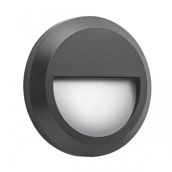 VK/02023/AN/W -<p>Φωτιστικό Led τοίχου στρογγυλό, 220-240V, 2W, 3000K, 160lm, CRI>80, IP65, ø15x2.7cm, ανθρακί</p> VK/02023/AN/W -<p>Φωτιστικό Led τοίχου στρογγυλό, 220-240V, 2W, 3000K, 160lm, CRI>80, IP65, ø15x2.7cm, ανθρακί</p>