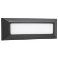 VK/02024/AN/D - Φωτιστικό Led τοίχου, 220-240V, 3W, 6000K, 418lm, 120°, CRI>80, IP65, 23x8x2.7cm, ανθρακί 