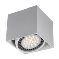 VK/03107CE/W - Σποτ οροφής, κύβος, 240V, GU10/ES111, Max 20W (LED), 13.2x13.2x12cm, IP20, κινητό, λευκό ματ