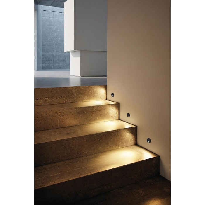 VK/02249/S/W - Φωτιστικό σκαλοπατιών Led, λευκό. 3000K. 1W. 88lm. CRI>80. IP67