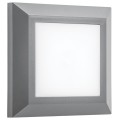 VK/02025/G/W - Φωτιστικό Led τοίχου, 220-240V, 3W, 3000K, 212lm (393lm light source), 120°, CRI>80, IP65, 12.5x12.5x2.7cm, γκρι 