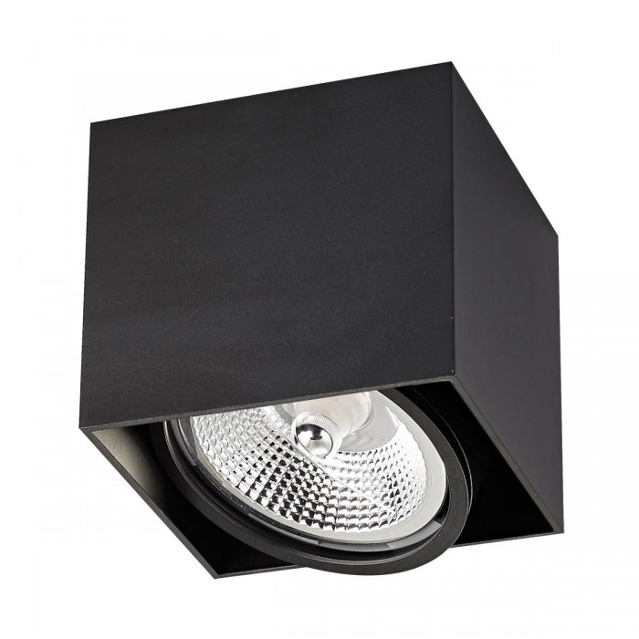 VK/03107CE/B - Σποτ οροφής, κύβος, 240V, GU10/ES111, Max 20W (LED), 13.2x13.2x12cm, IP20, κινητό, μαύρο ματ