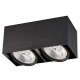 VK/03107CE/2/B - Σποτ οροφής, 2 κύβοι, 240V, 2xGU10/ES111, Max 2x20W (LED), 26.4x13.2x12cm, IP20, κινητό, μαύρο ματ VK/03107CE/2/B - Σποτ οροφής, 2 κύβοι, 240V, 2xGU10/ES111, Max 2x20W (LED), 26.4x13.2x12cm, IP20, κινητό, μαύρο ματ