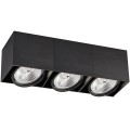 VK/03107CE/3/B - Σποτ οροφής, 3 κύβοι, 240V, 3xGU10/ES111, Max 3x20W (LED), 39.6x13.2x12cm, IP20, κινητό, μαύρο ματ VK/03107CE/3/B - Σποτ οροφής, 3 κύβοι, 240V, 3xGU10/ES111, Max 3x20W (LED), 39.6x13.2x12cm, IP20, κινητό, μαύρο ματ