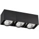 VK/03107CE/3/B - Σποτ οροφής, 3 κύβοι, 240V, 3xGU10/ES111, Max 3x20W (LED), 39.6x13.2x12cm, IP20, κινητό, μαύρο ματ VK/03107CE/3/B - Σποτ οροφής, 3 κύβοι, 240V, 3xGU10/ES111, Max 3x20W (LED), 39.6x13.2x12cm, IP20, κινητό, μαύρο ματ