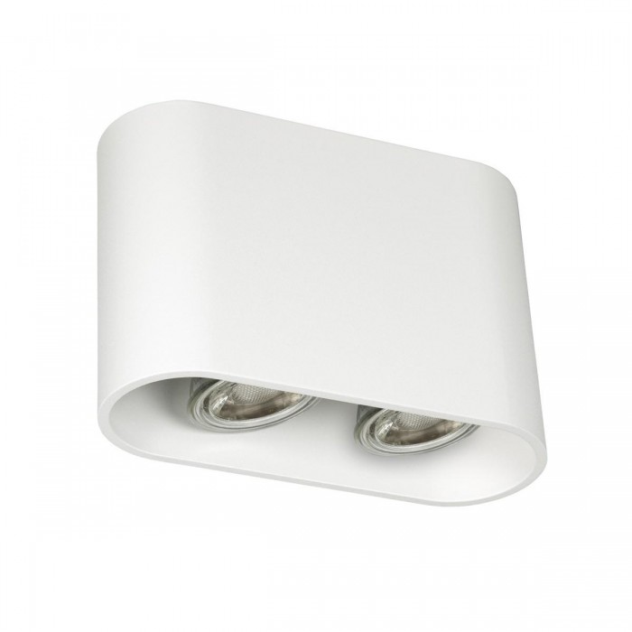 VK/03108CE/W - Φωτιστικό οροφής, 240V, 2xGU10/PAR16, Max 2x12W (LED), IP20, 16x11cm, κινητό, λευκό 