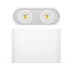 VK/03108CE/W - Φωτιστικό οροφής, 240V, 2xGU10/PAR16, Max 2x12W (LED), IP20, 16x11cm, κινητό, λευκό 