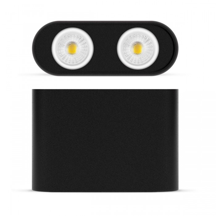 VK/03108CE/B - Φωτιστικό οροφής, 240V, 2xGU10/PAR16, Max 2x12W (LED), IP20, 16x11cm, κινητό, μαύρο VK/03108CE/B - Φωτιστικό οροφής, 240V, 2xGU10/PAR16, Max 2x12W (LED), IP20, 16x11cm, κινητό, μαύρο