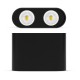 VK/03108CE/B - Φωτιστικό οροφής, 240V, 2xGU10/PAR16, Max 2x12W (LED), IP20, 16x11cm, κινητό, μαύρο VK/03108CE/B - Φωτιστικό οροφής, 240V, 2xGU10/PAR16, Max 2x12W (LED), IP20, 16x11cm, κινητό, μαύρο