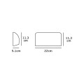 VK/02027/AN/W - Φωτιστικό Led τοίχου, 220-240V, 5W, 3000K, 227lm (586lm light source), CRI>80, IP65, 22x11.3x5.1, ανθρακί 