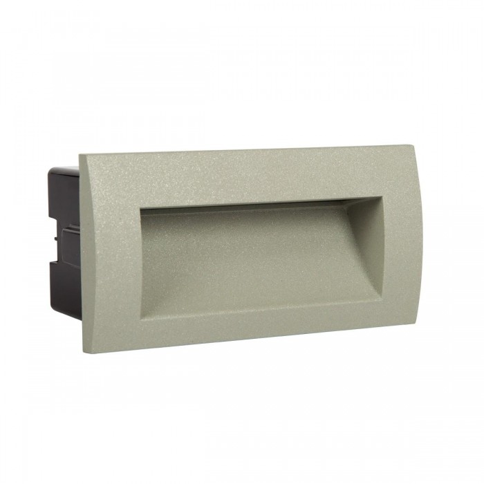 VK/04139/G/W - Φωτιστικό Led τοίχου, 220-240V, 4W, 3000K, 356lm, CRI>80, IP54, 14x7.1cm, γκρι VK/04139/G/W - Φωτιστικό Led τοίχου, 220-240V, 4W, 3000K, 356lm, CRI>80, IP54, 14x7.1cm, γκρι