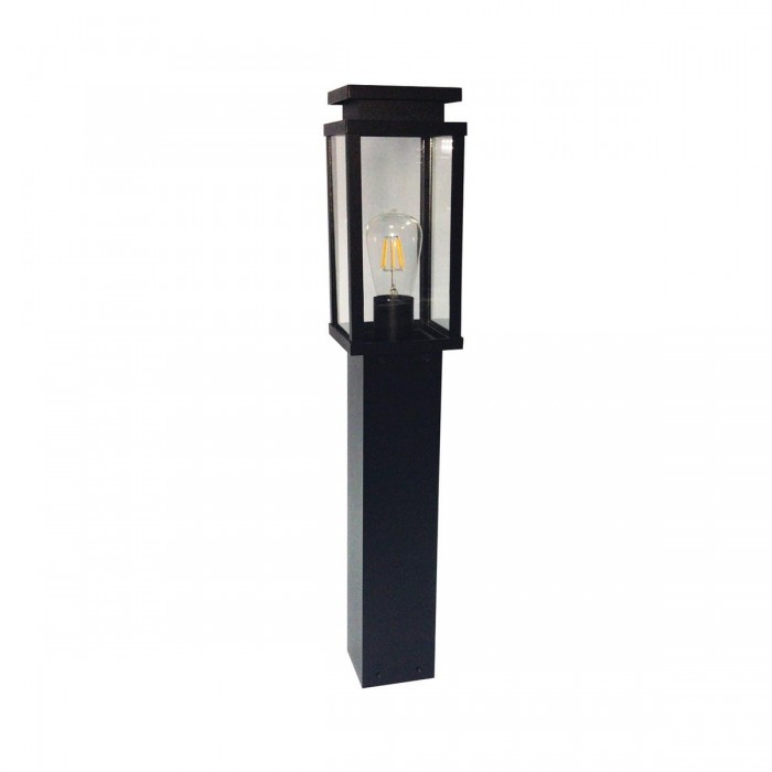 VK/03066/80/B - Φωτιστικό φανάρι δαπέδου, 240V, Ε27, Max 20W (LED), IP33, 12.7x12.7x80cm, μαύρο VK/03066/80/B - Φωτιστικό φανάρι δαπέδου, 240V, Ε27, Max 20W (LED), IP33, 12.7x12.7x80cm, μαύρο