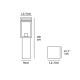 VK/03066/80/B - Φωτιστικό φανάρι δαπέδου, 240V, Ε27, Max 20W (LED), IP33, 12.7x12.7x80cm, μαύρο VK/03066/80/B - Φωτιστικό φανάρι δαπέδου, 240V, Ε27, Max 20W (LED), IP33, 12.7x12.7x80cm, μαύρο