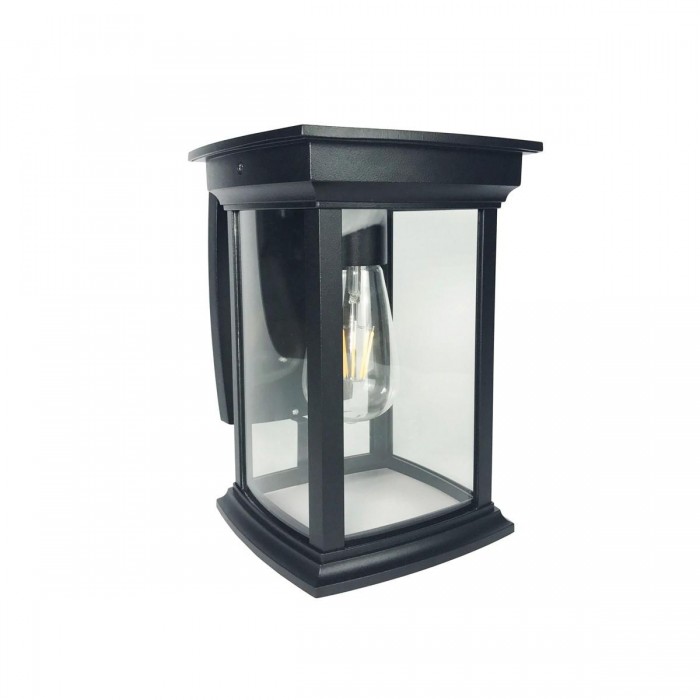 VK/03067/WA/B - Φωτιστικό φανάρι επίτοιχο, 240V, Ε27, Max 20W (LED), IP23, 18.4x18.4x25.3cm, μαύρο VK/03067/WA/B - Φωτιστικό φανάρι επίτοιχο, 240V, Ε27, Max 20W (LED), IP23, 18.4x18.4x25.3cm, μαύρο