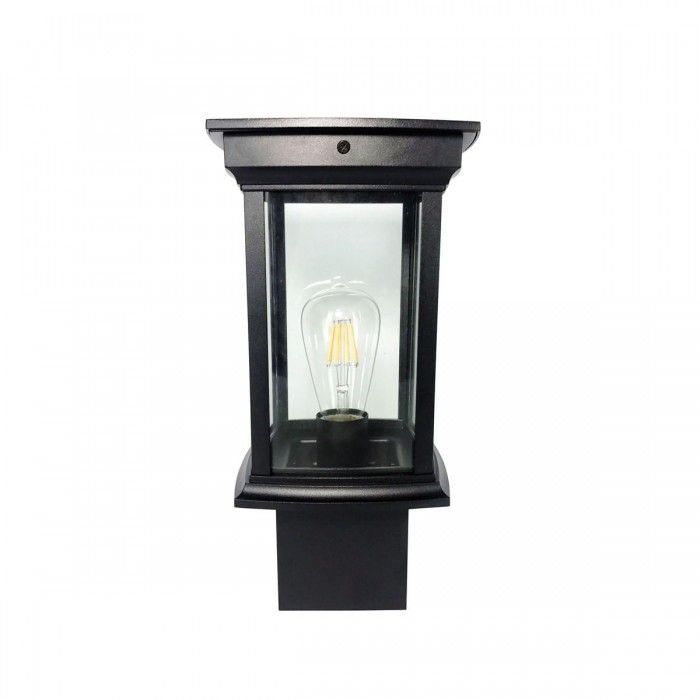 VK/03067/35/B - Φωτιστικό φανάρι δαπέδου, 240V, Ε27, Max 20W (LED), IP33, 18.4x18.4x35.2cm, μαύρο VK/03067/35/B - Φωτιστικό φανάρι δαπέδου, 240V, Ε27, Max 20W (LED), IP33, 18.4x18.4x35.2cm, μαύρο