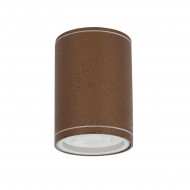 VK/01060/BR - Σποτ οροφής, 240V, Ε27/Par30, Max 20W (LED), IP54, ø10.8x16cm, καφέ σκουριάς