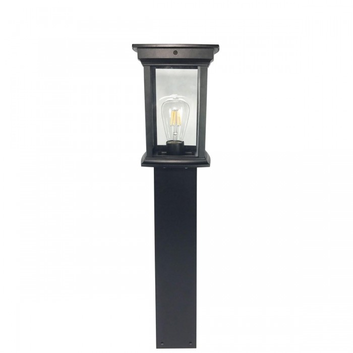 VK/03067/80/B - Φωτιστικό φανάρι δαπέδου, 240V, Ε27, Max 20W (LED), IP33, 18.4x18.4x80cm, μαύρο VK/03067/80/B - Φωτιστικό φανάρι δαπέδου, 240V, Ε27, Max 20W (LED), IP33, 18.4x18.4x80cm, μαύρο