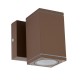 VK/01067/BR - Φωτιστικό τοίχου, 240V, GU10/PAR16, Max 12W (LED), IP54, 6x6x11.2x10(depth)cm, καφέ σκουριάς VK/01067/BR - Φωτιστικό τοίχου, 240V, GU10/PAR16, Max 12W (LED), IP54, 6x6x11.2x10(depth)cm, καφέ σκουριάς