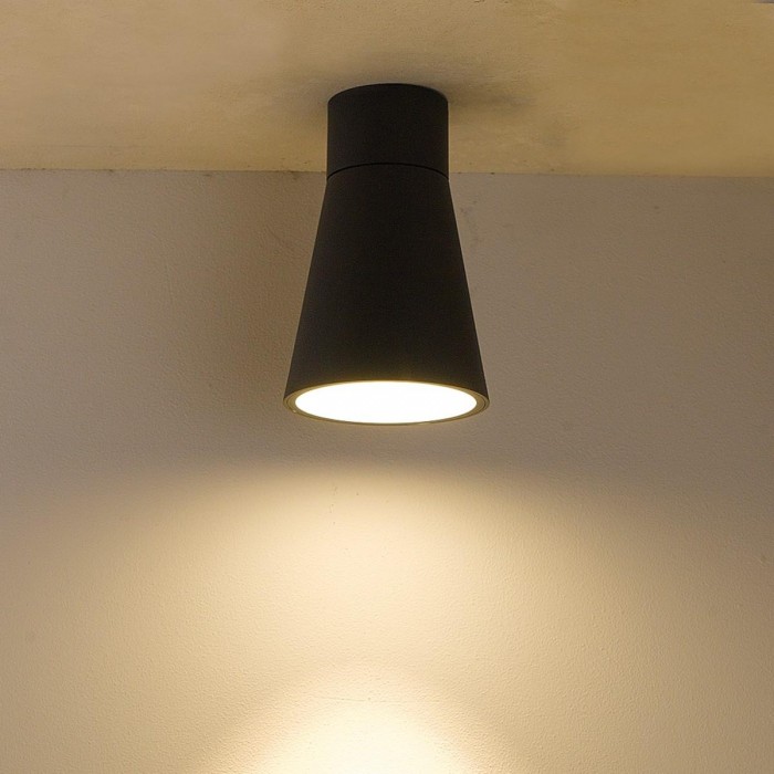 VK/02077/W/W - Φωτιστικό Led οροφής, 100-240V, 9W, 3000K, 588lm, 55°, CRI>83, IP65, ø13x20.75cm, λευκό VK/02077/W/W - Φωτιστικό Led οροφής, 100-240V, 9W, 3000K, 588lm, 55°, CRI>83, IP65, ø13x20.75cm, λευκό