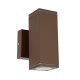 VK/01068/BR -<p>Φωτιστικό τοίχου, Up/down. 240V, 2xGU10/PAR16, Max2x12W (LED), IP54, 6x6x16x11.2(depth)cm, καφέ σκουριάς</p> VK/01068/BR -<p>Φωτιστικό τοίχου, Up/down. 240V, 2xGU10/PAR16, Max2x12W (LED), IP54, 6x6x16x11.2(depth)cm, καφέ σκουριάς</p>