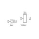 VK/01068/BR -<p>Φωτιστικό τοίχου, Up/down. 240V, 2xGU10/PAR16, Max2x12W (LED), IP54, 6x6x16x11.2(depth)cm, καφέ σκουριάς</p> VK/01068/BR -<p>Φωτιστικό τοίχου, Up/down. 240V, 2xGU10/PAR16, Max2x12W (LED), IP54, 6x6x16x11.2(depth)cm, καφέ σκουριάς</p>