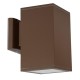 VK/01064/BR - Φωτιστικό τοίχου, 240V, E27/Par30, Max 20W (LED), IP54, 10.8x10.8x19x17.2(βάθος)cm, καφέ σκουριάς VK/01064/BR - Φωτιστικό τοίχου, 240V, E27/Par30, Max 20W (LED), IP54, 10.8x10.8x19x17.2(βάθος)cm, καφέ σκουριάς