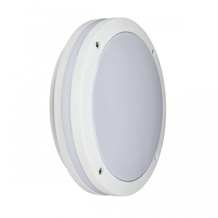 VK/01077/W - Φωτιστικό οροφής στρογγυλό, 240V, Ε27, Max 20W (LED), IP54, ø30x10cm, λευκό VK/01077/W - Φωτιστικό οροφής στρογγυλό, 240V, Ε27, Max 20W (LED), IP54, ø30x10cm, λευκό