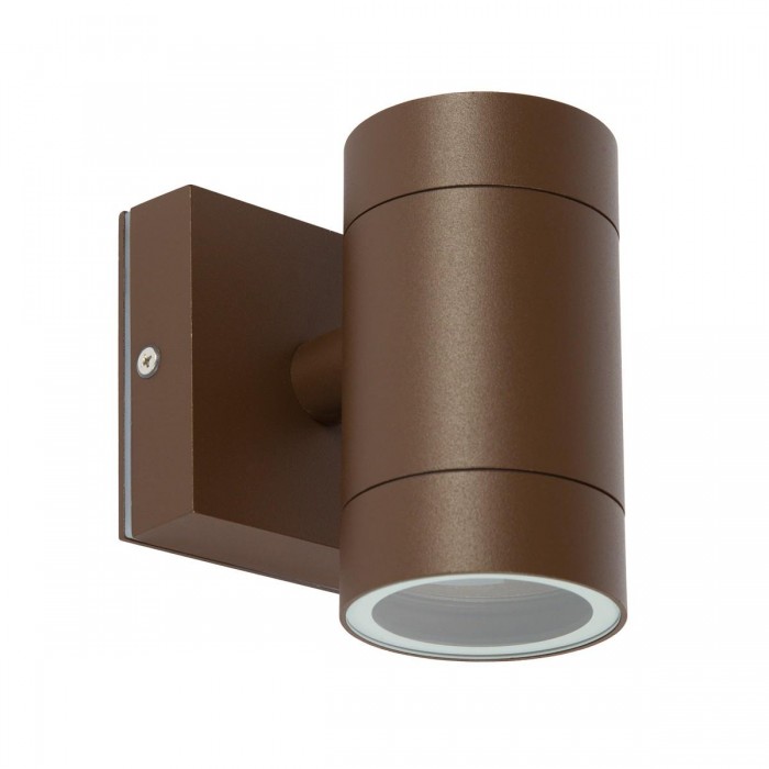 VK/01056/BR - Φωτιστικό τοίχου, 240V, GU10/PAR16, Max 12W (LED), IP54, ø6.5x11.8x11.5cm, καφέ σκουριάς VK/01056/BR - Φωτιστικό τοίχου, 240V, GU10/PAR16, Max 12W (LED), IP54, ø6.5x11.8x11.5cm, καφέ σκουριάς