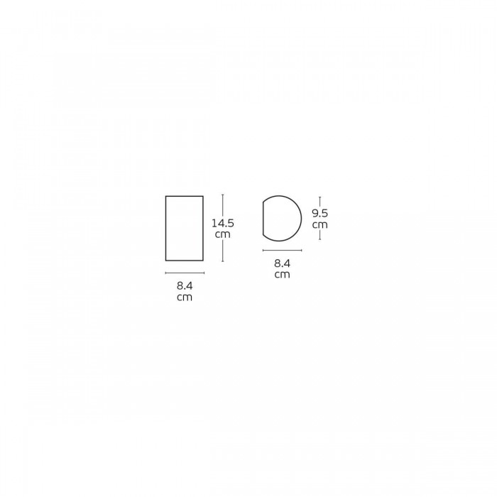 VK/03310/WA/W - Φωτιστικό τοίχου, λευκό. GU10x2. Max. 2x12W. (LED). IP20