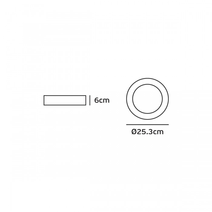 VK/02079/W/W - Φωτιστικό Led οροφής, 200-240V, 18W, 3000K, 591lm, 108°, CRI>85, IP54, ø25.3x6cm, λευκό VK/02079/W/W - Φωτιστικό Led οροφής, 200-240V, 18W, 3000K, 591lm, 108°, CRI>85, IP54, ø25.3x6cm, λευκό