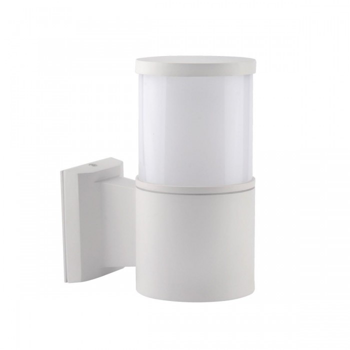 VK/01090/W - Φωτιστικό τοίχου, 240V, Ε27/A60, Max 20W (LED), IP54, ø10.7x21x17.7cm, λευκό VK/01090/W - Φωτιστικό τοίχου, 240V, Ε27/A60, Max 20W (LED), IP54, ø10.7x21x17.7cm, λευκό