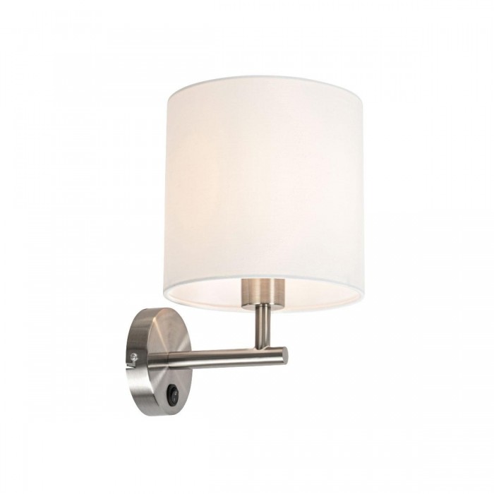 VK/03312/WA/MCW - Φωτιστικό τοίχου. E27. Max. 20W (LED). IP20, μεταλλικό/λευκό