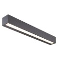 VK/02082/AN/W - Φωτιστικό Led τοίχου, 220-240V, 15W, 3000K, 1.263lm, CRI>84, IP65, 50x6x6cm, ανθρακί