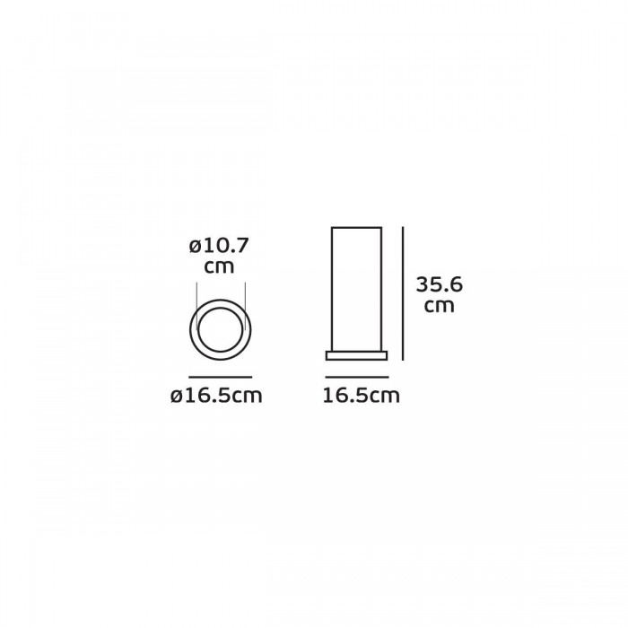 VK/01091/W/35 - Φωτιστικό δαπέδου, 240V, E27/A60, Max 20W (LED), IP54, ø16.5x35.6cm, λευκό VK/01091/W/35 - Φωτιστικό δαπέδου, 240V, E27/A60, Max 20W (LED), IP54, ø16.5x35.6cm, λευκό