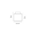 VK/03352/CE/W - Λευκό. E27. Max. 20W. (LED). ø13x15cm. AC220-240V. Οροφής. -20°C → 40°C. Σίδερο + αλουμίνιο + ακρυλικό. IP20 VK/03352/CE/W - Λευκό. E27. Max. 20W. (LED). ø13x15cm. AC220-240V. Οροφής. -20°C → 40°C. Σίδερο + αλουμίνιο + ακρυλικό. IP20