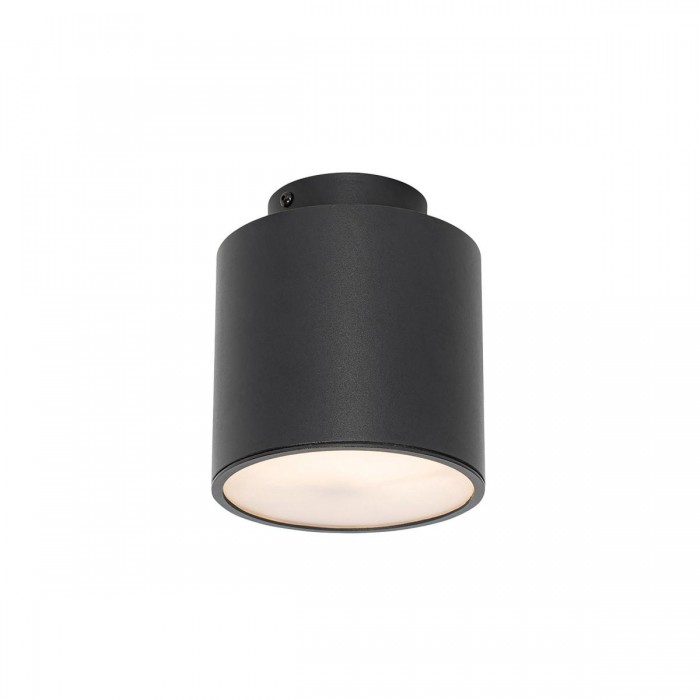 VK/03352/CE/B - Μαύρο. E27. Max. 20W. (LED). ø13x15cm. AC220-240V. Οροφής. -20°C → 40°C. Σίδερο + αλουμίνιο + ακρυλικό. IP20