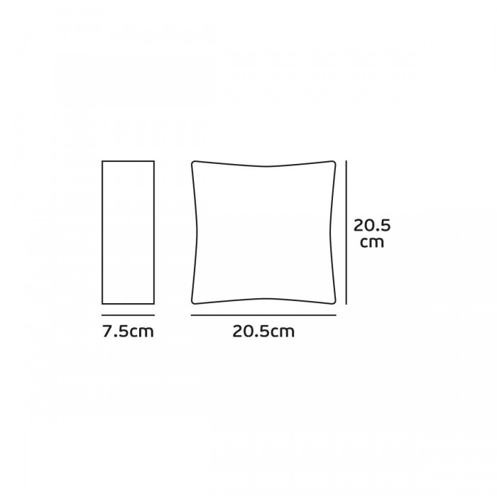 VK/02043/AN/W - Φωτιστικό Led τοίχου, 220-240V, 4W, 3000K, 478lm, 4x29°, CRI>80, IP54, 20.5x20.5x7.5cm, ανθρακί VK/02043/AN/W - Φωτιστικό Led τοίχου, 220-240V, 4W, 3000K, 478lm, 4x29°, CRI>80, IP54, 20.5x20.5x7.5cm, ανθρακί
