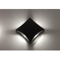 VK/02043/W/W - Φωτιστικό Led τοίχου, 220-240V, 4W, 3000K, 478lm, 4x29°, CRI>80, IP54, 20.5x20.5x7.5cm, λευκό